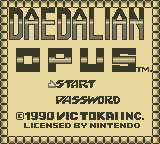 Daedalian Opus screenshot 3 for GameBoy